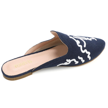 Leopard Print Pointed Toe Mules – Effortless Slip-On Flats