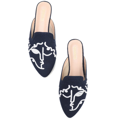 Leopard Print Pointed Toe Mules – Effortless Slip-On Flats