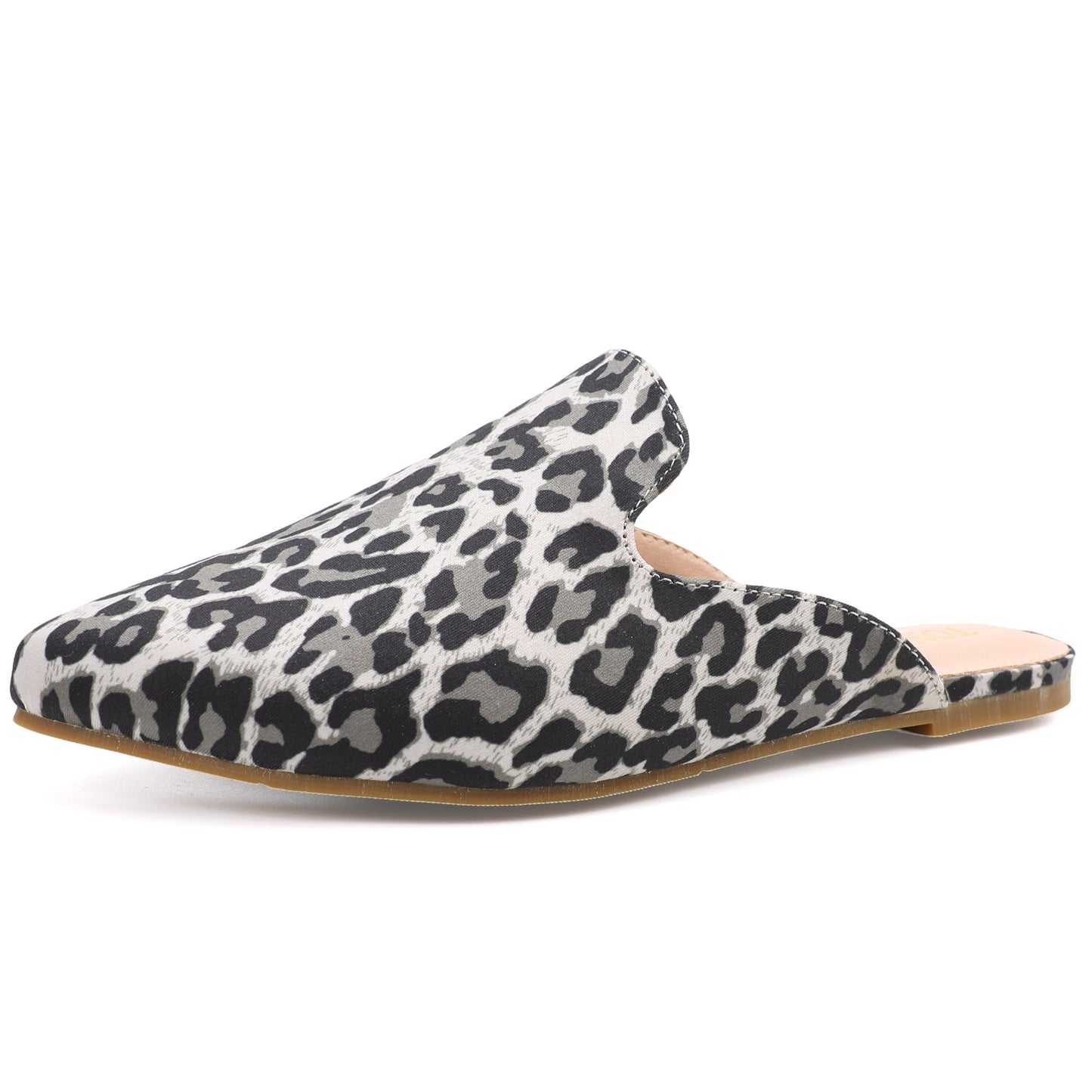Leopard Print Pointed Toe Mules – Effortless Slip-On Flats