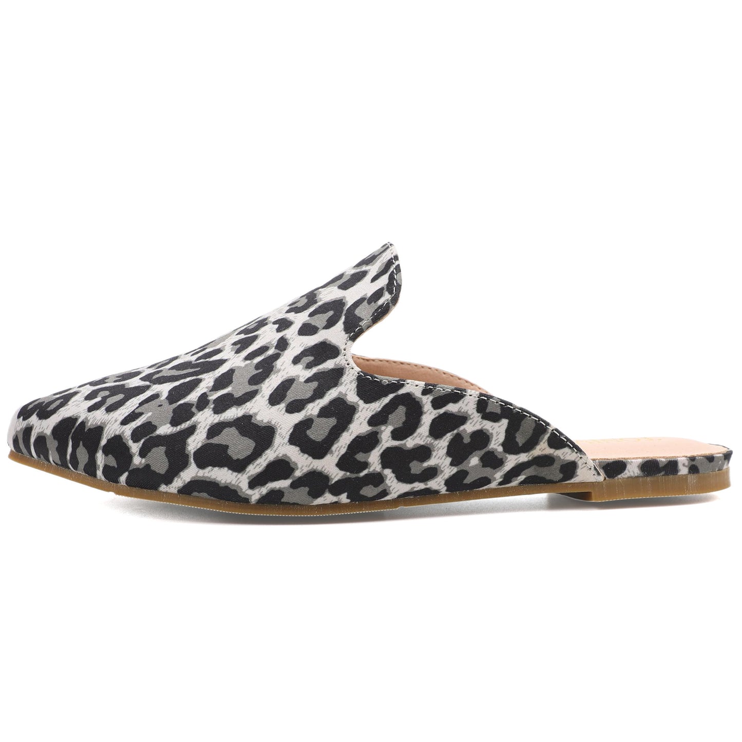 Leopard Print Pointed Toe Mules – Effortless Slip-On Flats