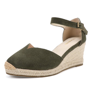 Olive Green Suede