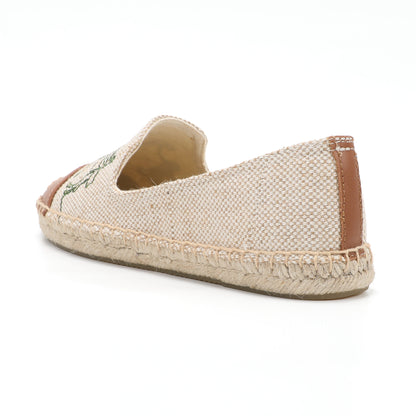Beige Brown women's espadrille flats, W-F593, photo 1