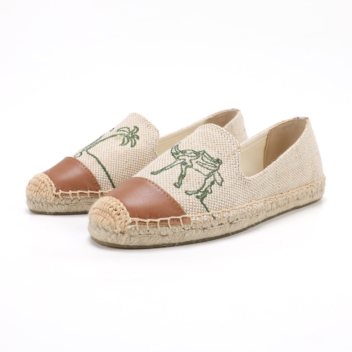 W-F593 women's espadrille flats, product photo