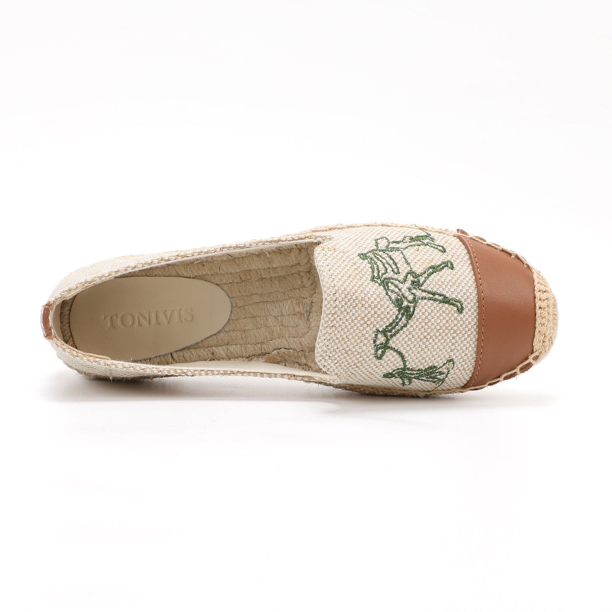 W-F593 women's espadrille flats, product photo