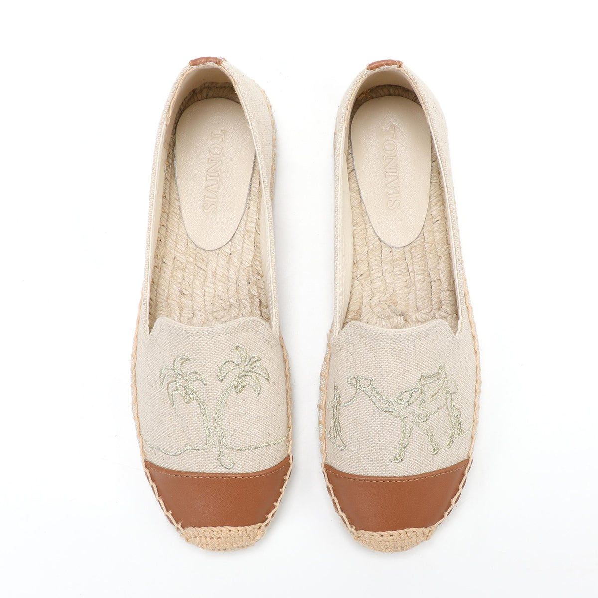 W-F594 women's espadrille flats, product photo