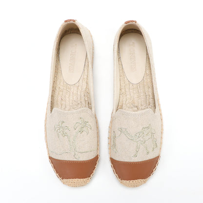 W-F594 women's espadrille flats, product photo