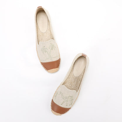 W-F594 women's espadrille flats, product photo