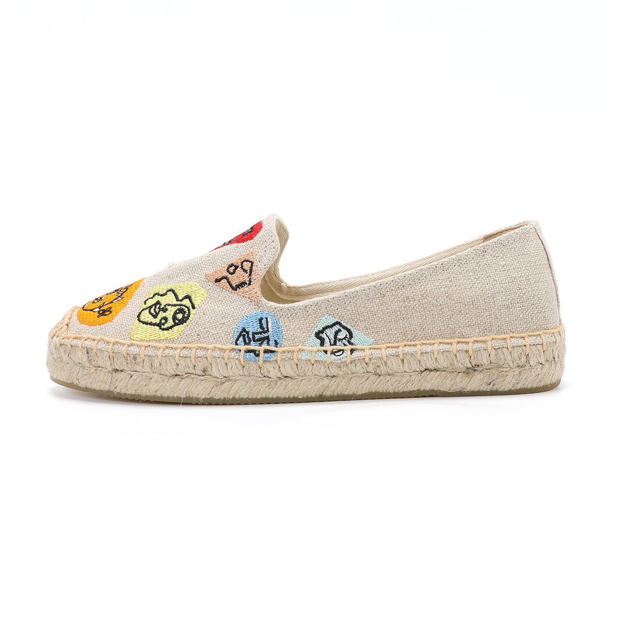 Beige Face women's platform espadrilles, style W-F595