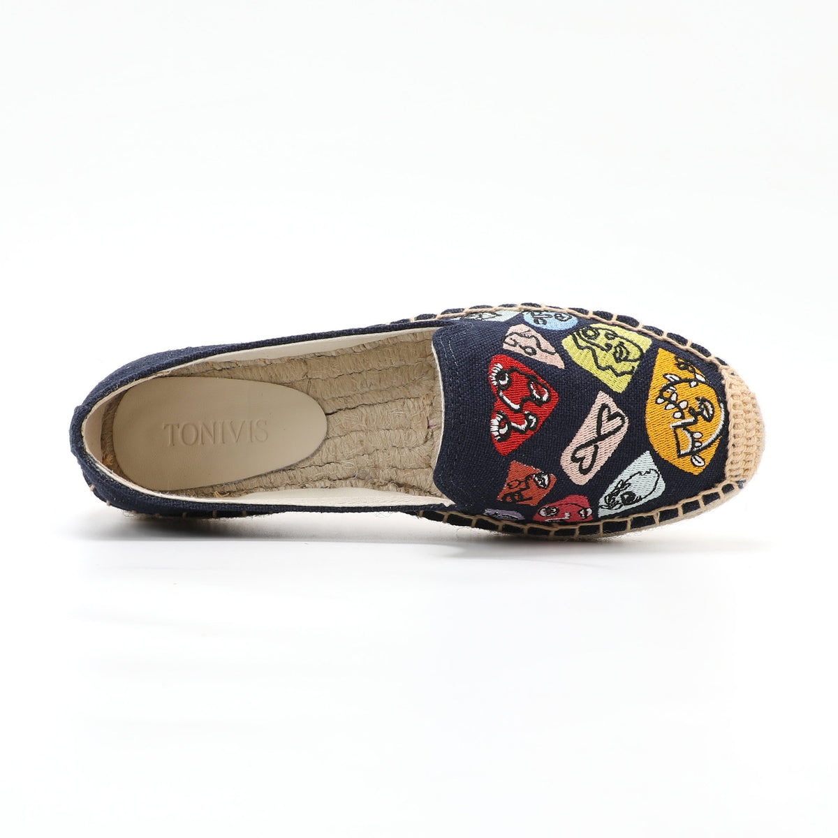 Blue Face women's platform espadrilles, style W-F596