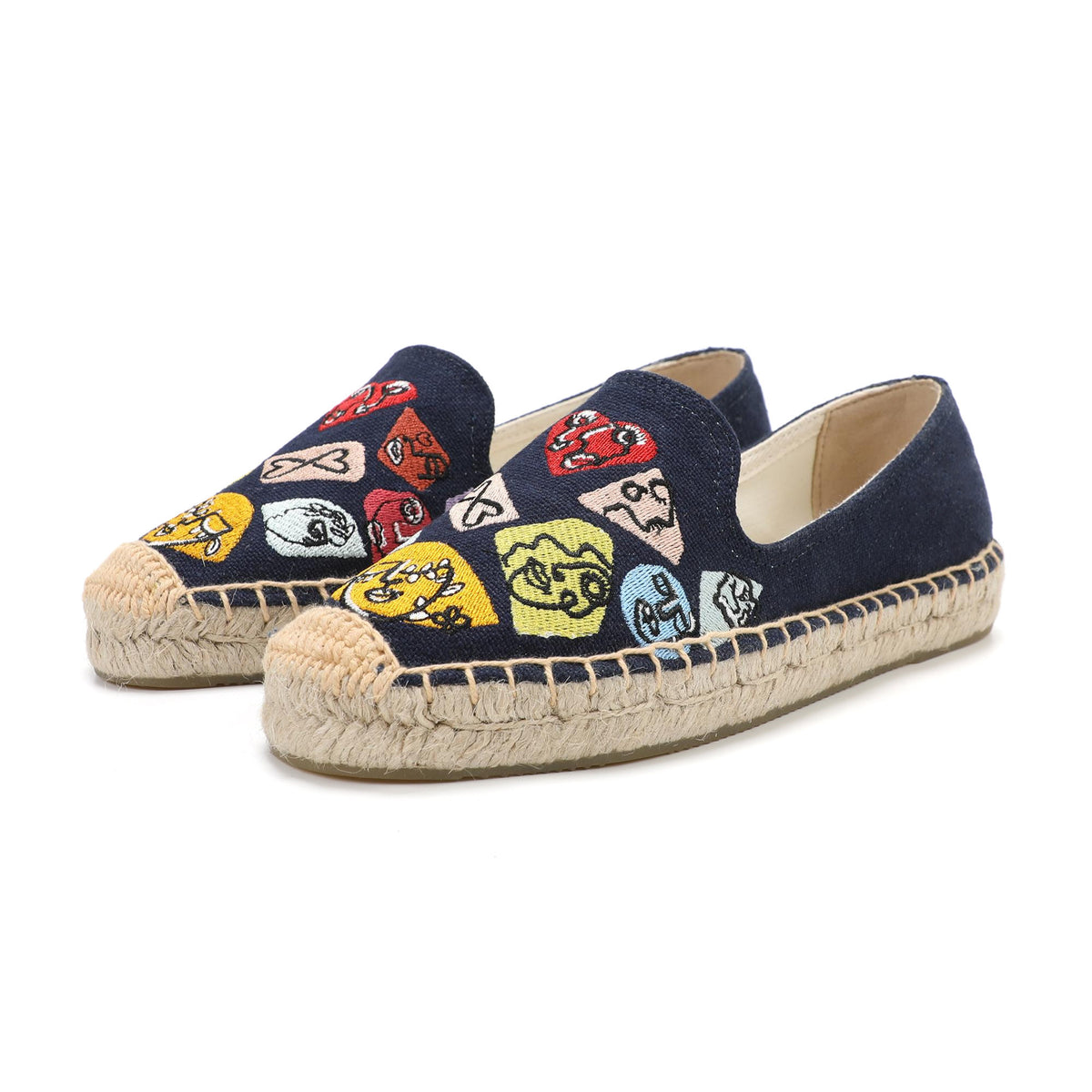 Blue Face women's platform espadrilles, style W-F596