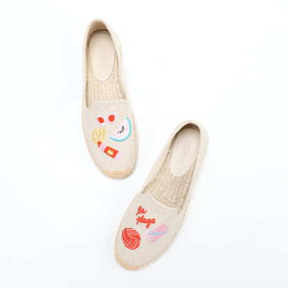 W-F603 women's espadrille flats, product photo
