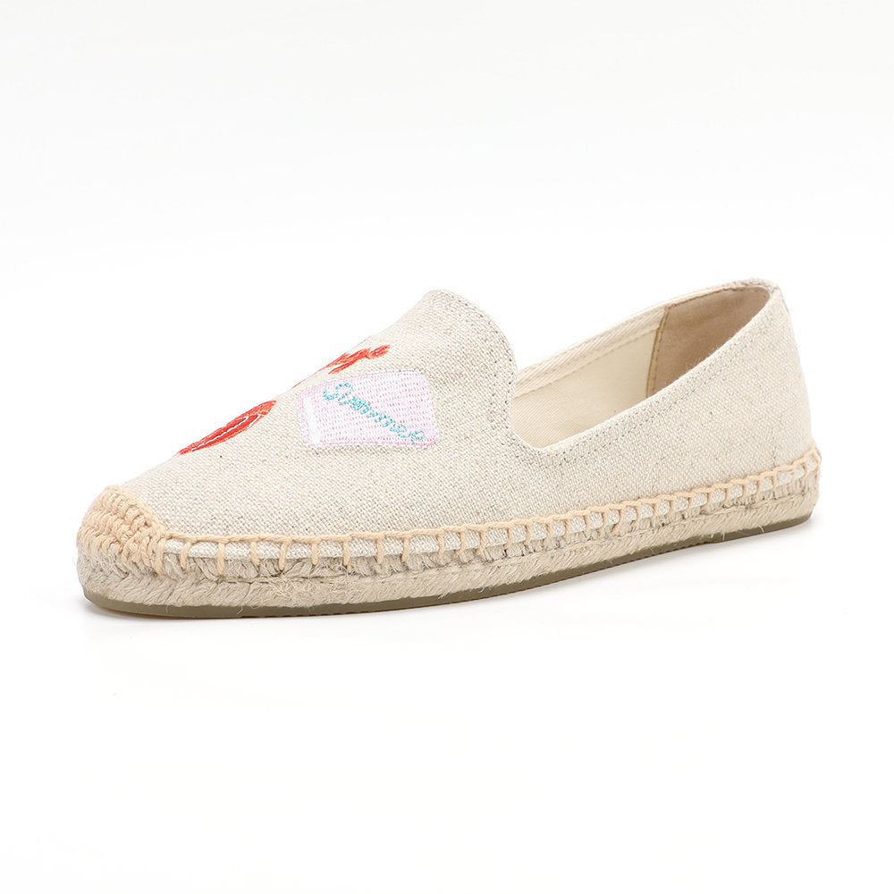 W-F603 women's espadrille flats, product photo