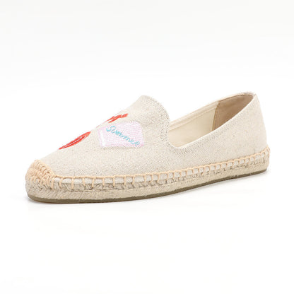 W-F603 women's espadrille flats, product photo