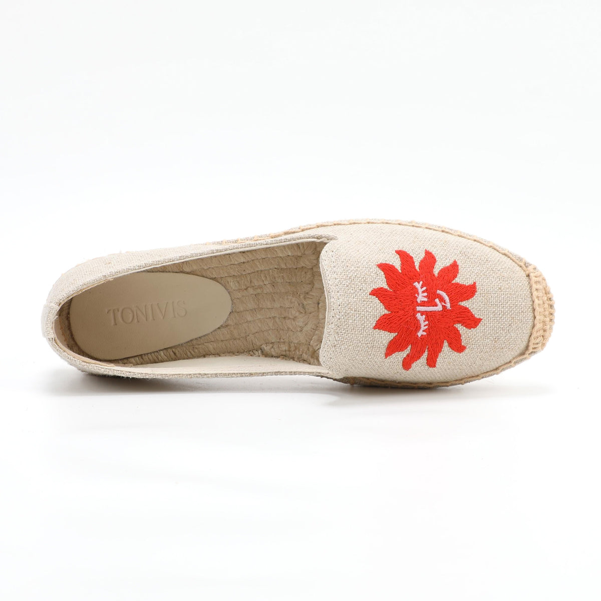 W-F605 women's espadrille flats, product photo