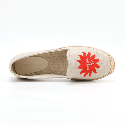 W-F605 women's espadrille flats, product photo