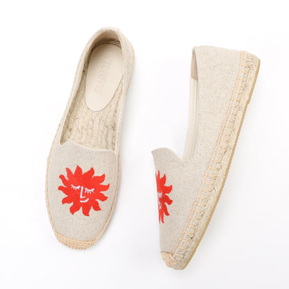 W-F605 women's espadrille flats, product photo