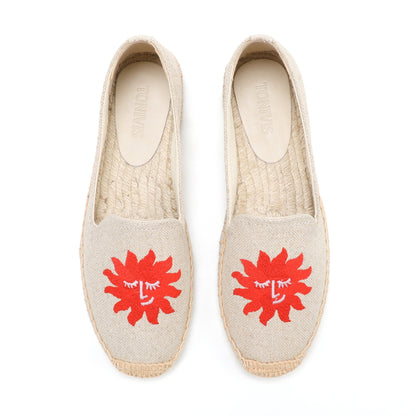 W-F605 women's espadrille flats, product photo