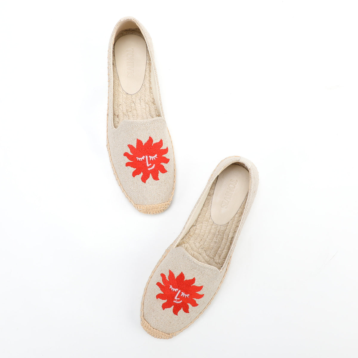 W-F605 women's espadrille flats, product photo
