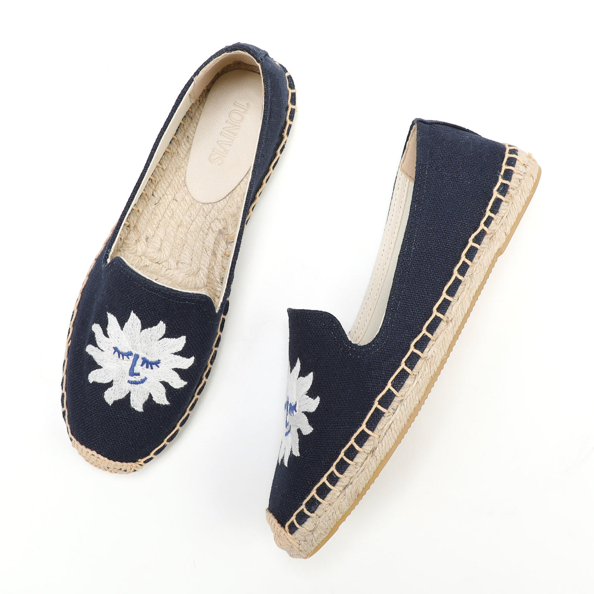 W-F606 women's espadrille flats, product photo