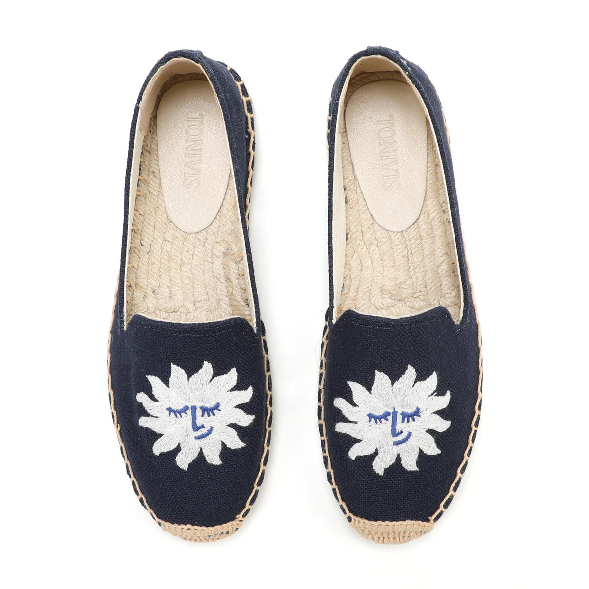W-F606 women's espadrille flats, product photo