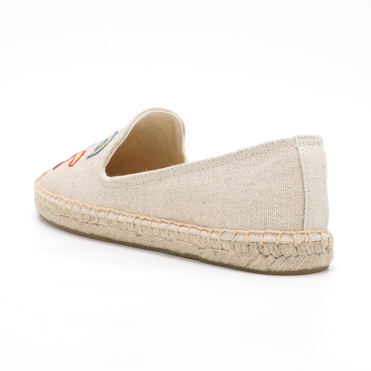 Beige women's espadrille flats, W-F607, photo 4