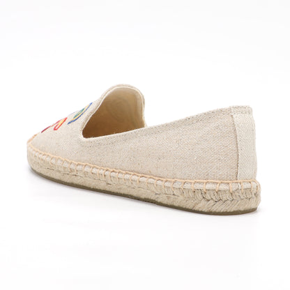 Beige women's espadrille flats, W-F607, photo 4