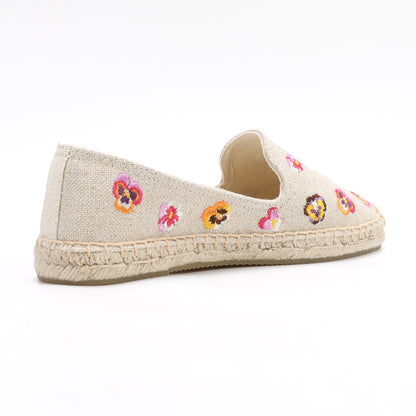 Beige women's espadrille flats, W-F608, photo 1