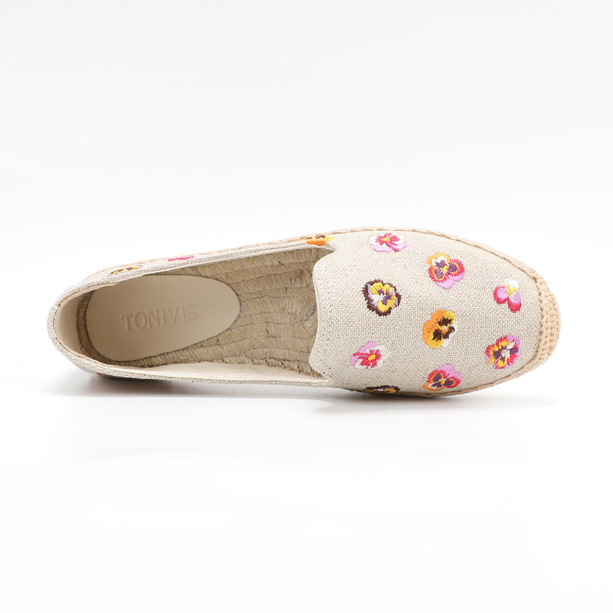 W-F608 women's espadrille flats, product photo