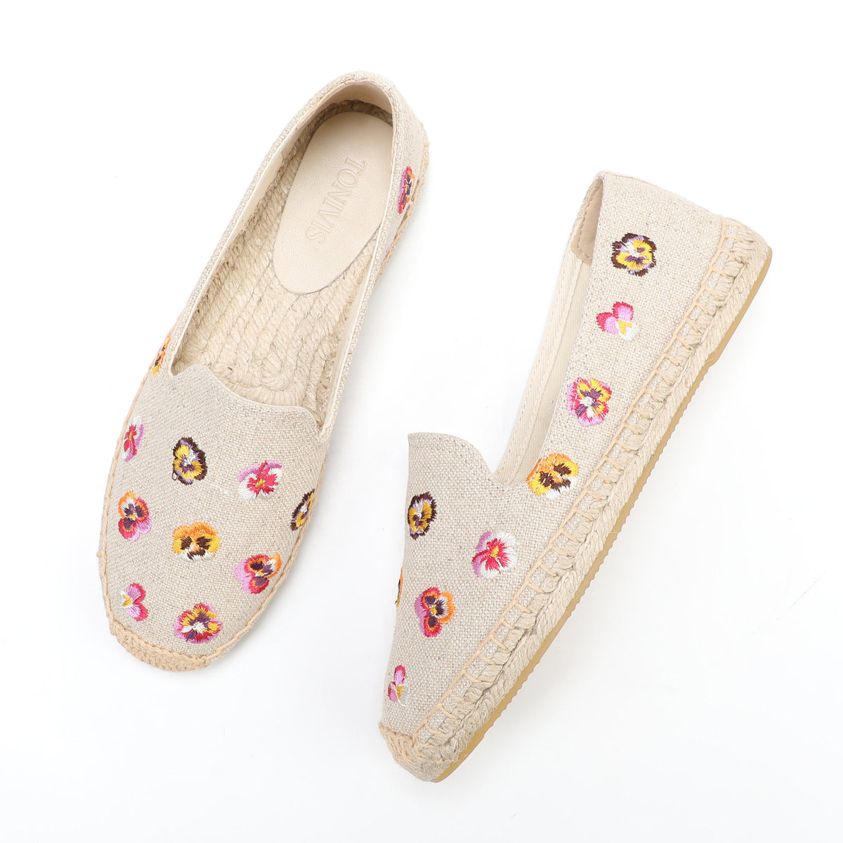 W-F608 women's espadrille flats, product photo