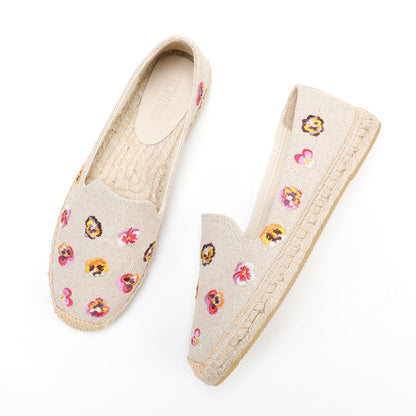 W-F608 women's espadrille flats, product photo
