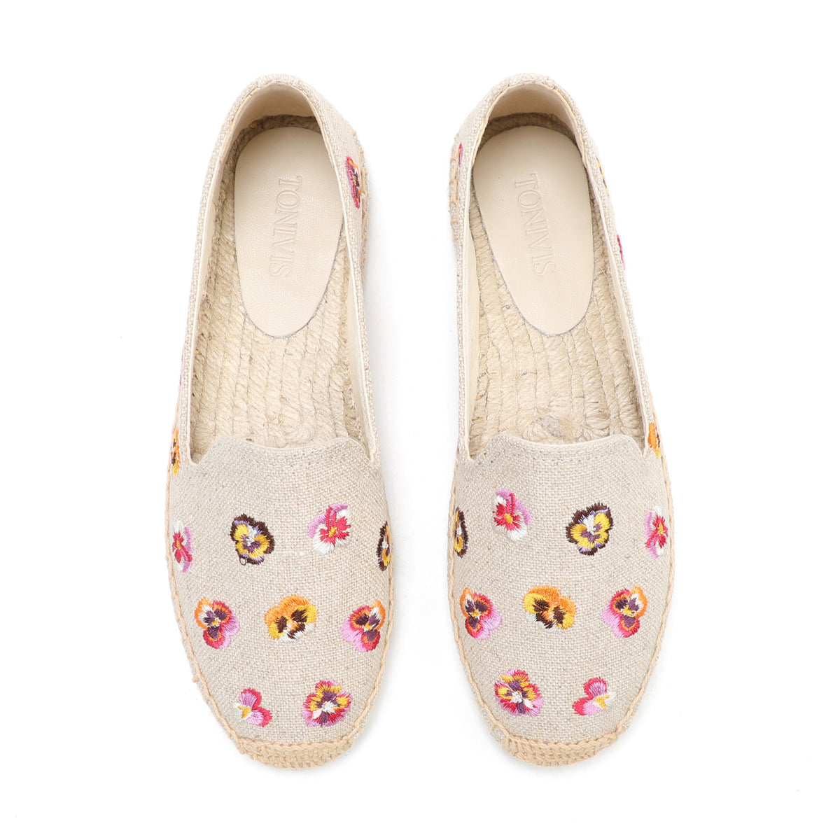 W-F608 women's espadrille flats, product photo