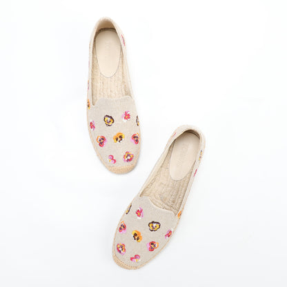 W-F608 women's espadrille flats, product photo
