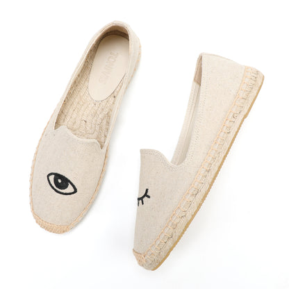 W-F610 women's espadrille flats, product photo