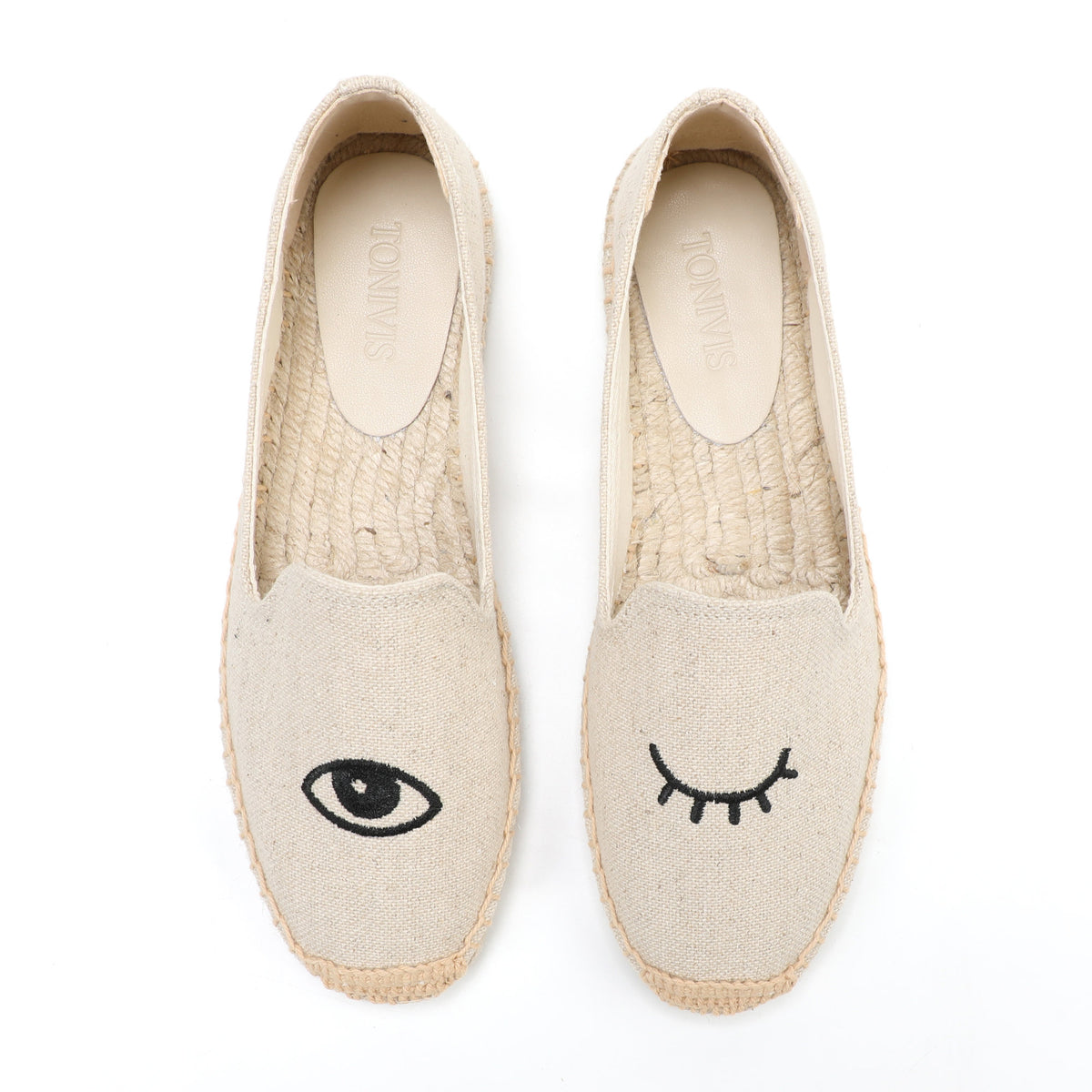W-F610 women's espadrille flats, product photo