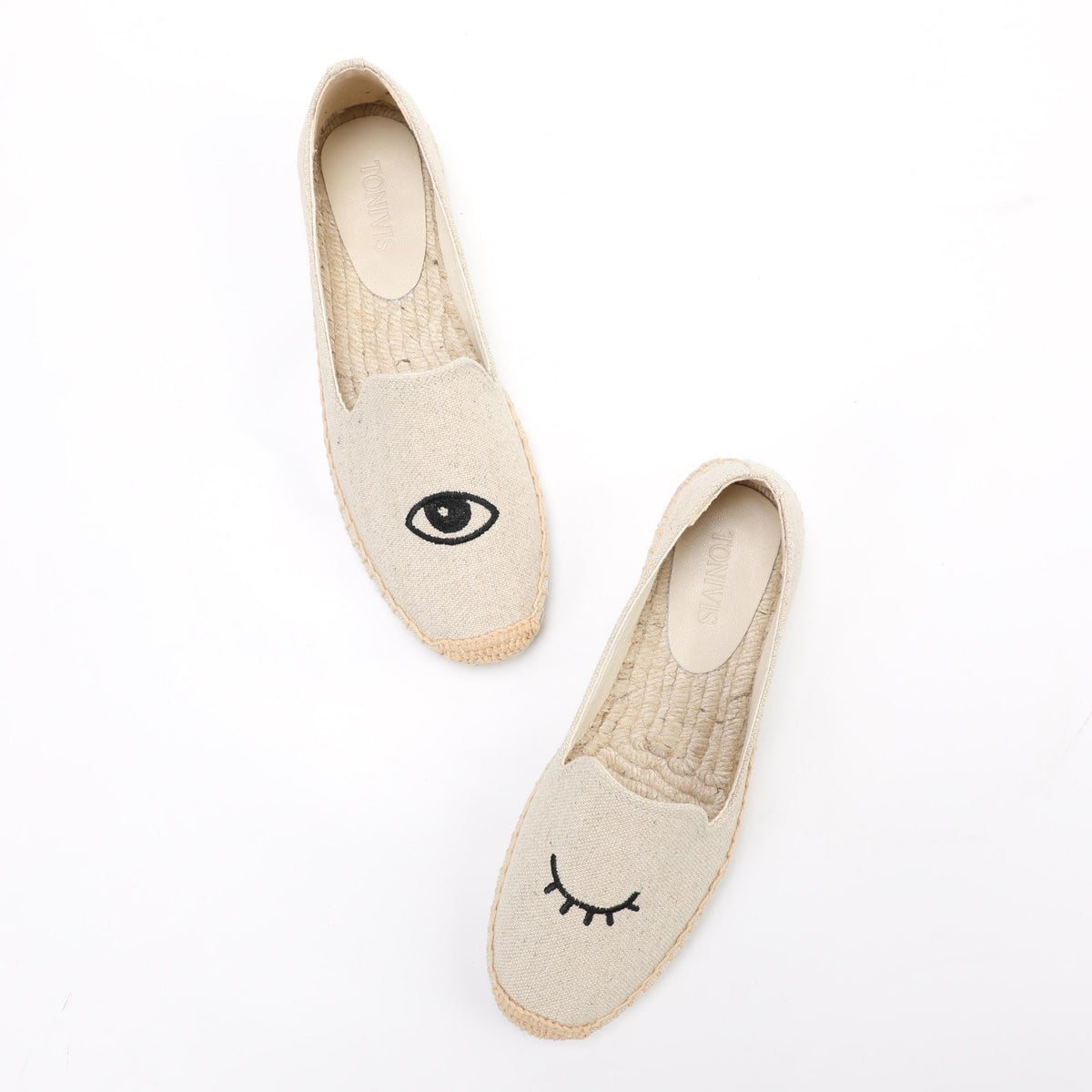 W-F610 women's espadrille flats, product photo