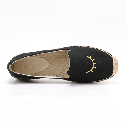 W-F611 women's espadrille flats, product photo