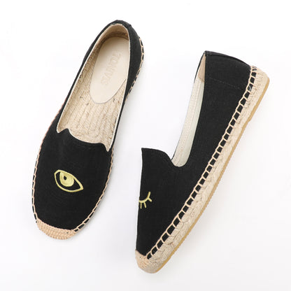 W-F611 women's espadrille flats, product photo