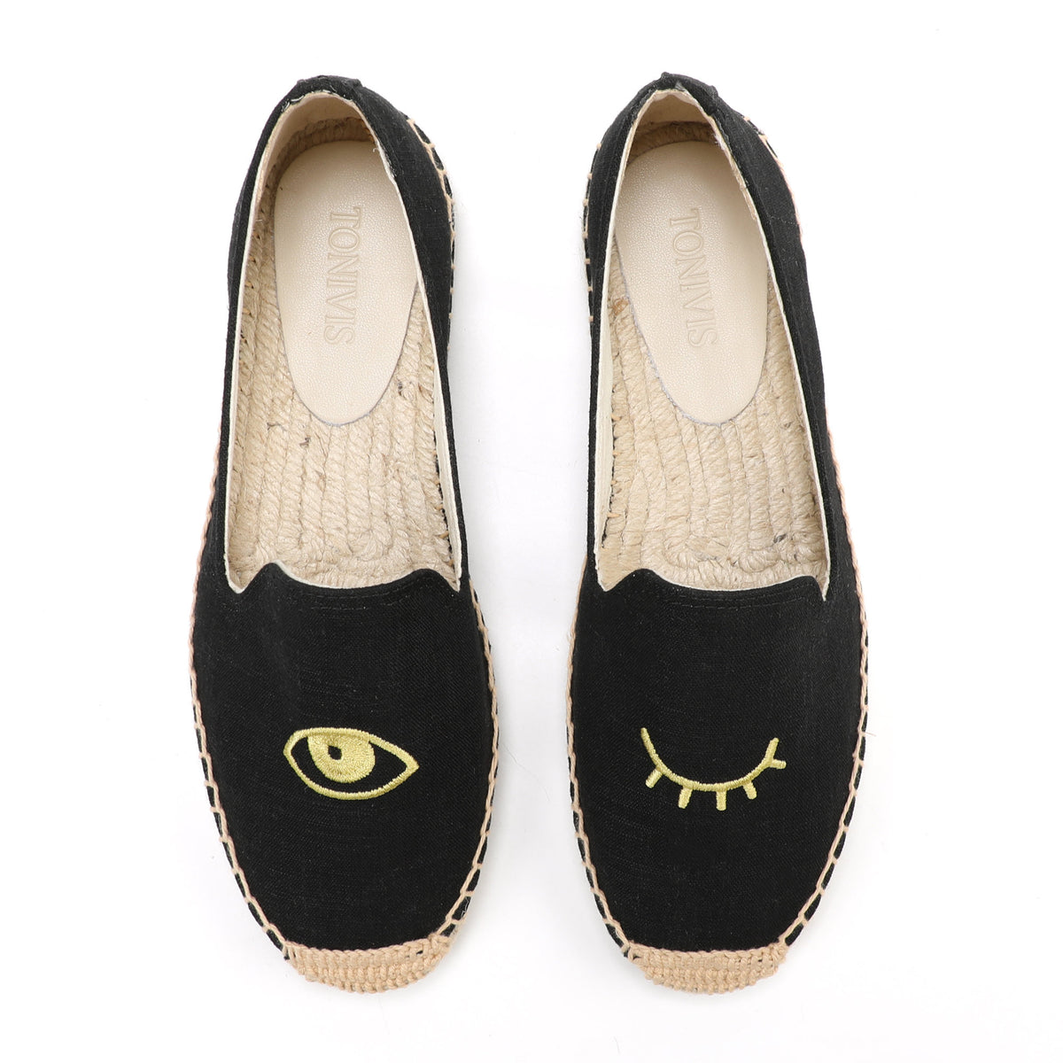 W-F611 women's espadrille flats, product photo