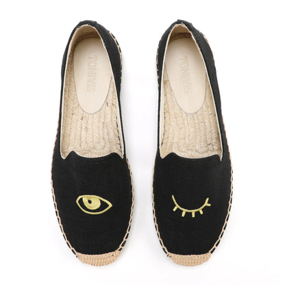 W-F611 women's espadrille flats, product photo