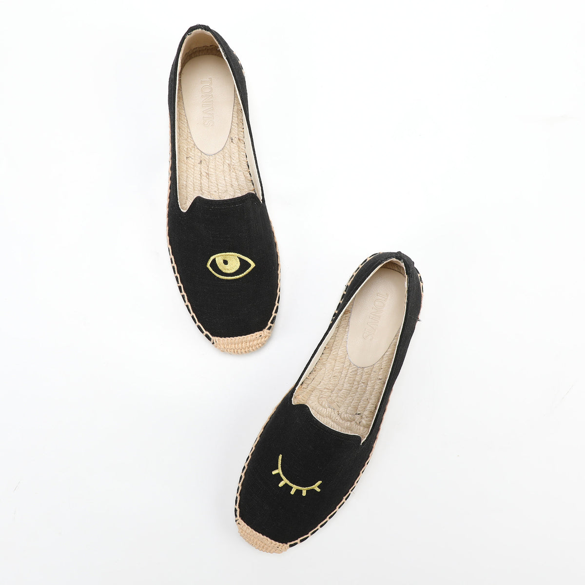 W-F611 women's espadrille flats, product photo