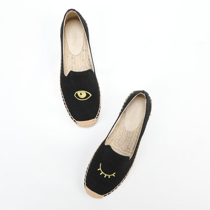W-F611 women's espadrille flats, product photo