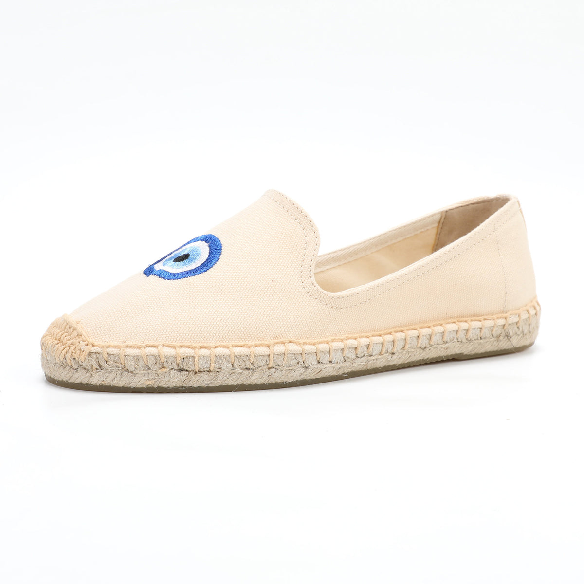 Beige women's espadrille flats, W-F616, photo 1