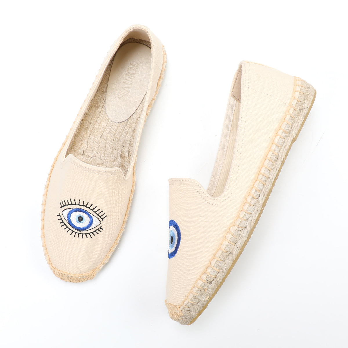 W-F616 women's espadrille flats, product photo