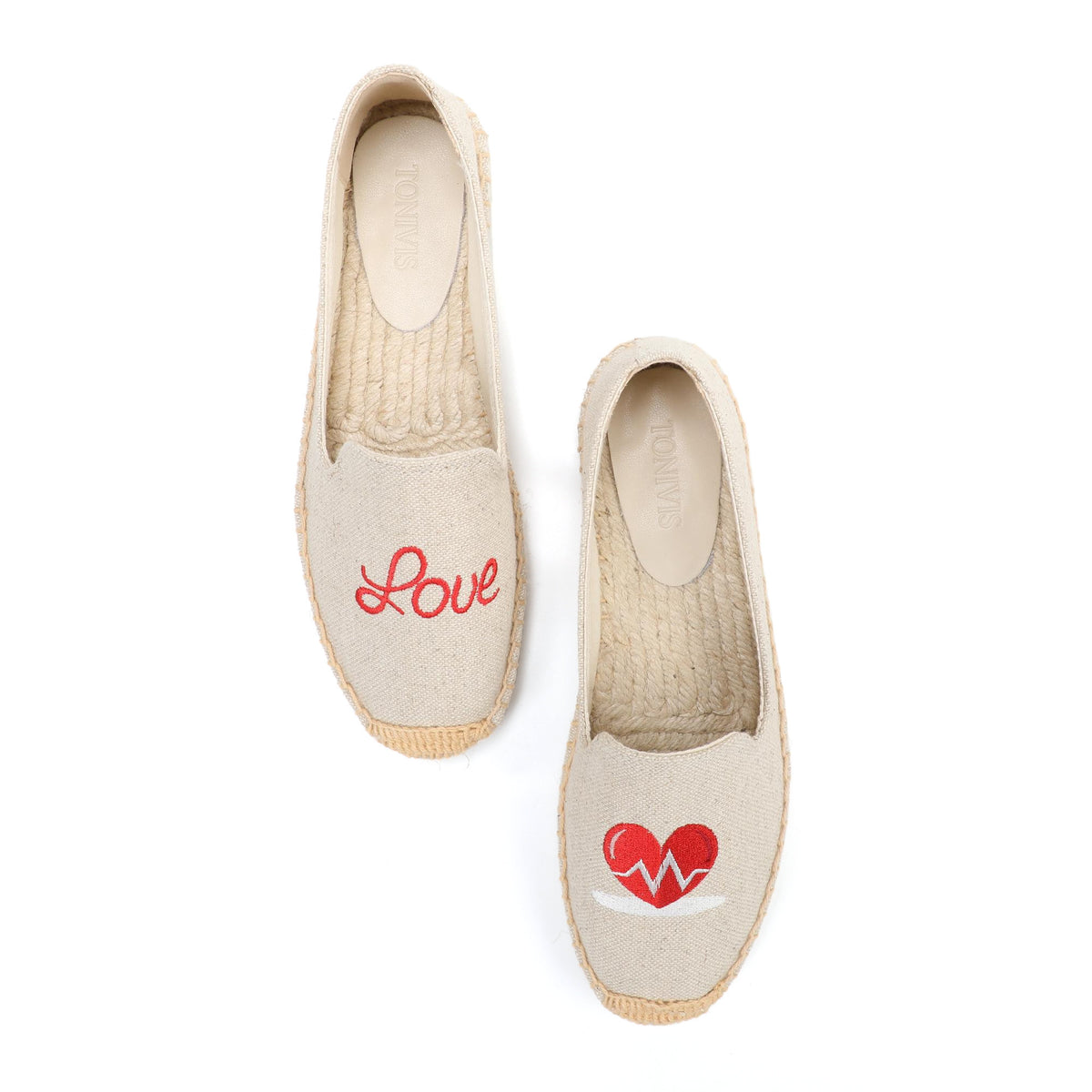 Beige women's espadrille flats, W-F619, photo 9