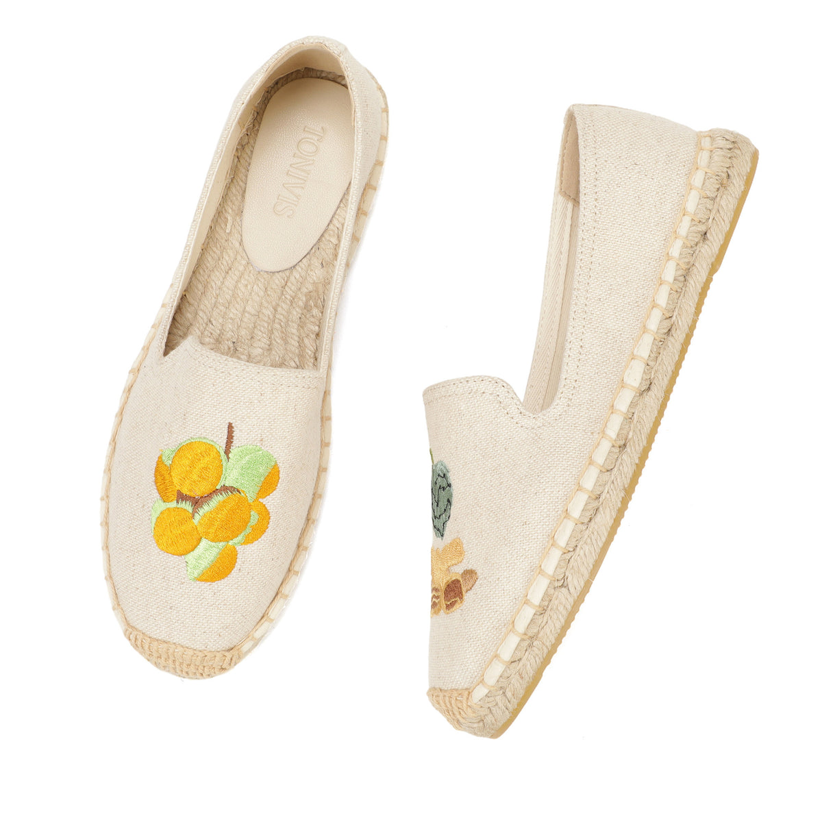 Beige women's espadrille flats, W-F622, photo 1