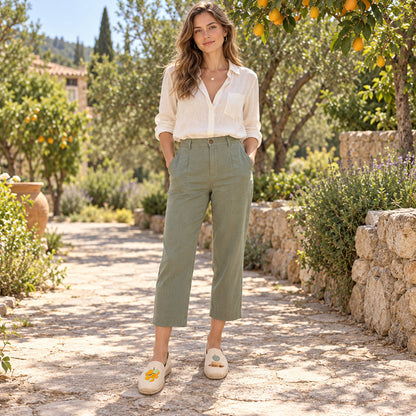 W-F622 women's espadrille flats, product photo