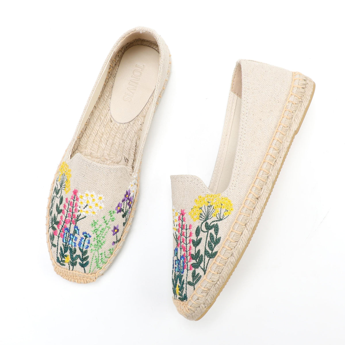W-F629 women's espadrille flats, product photo