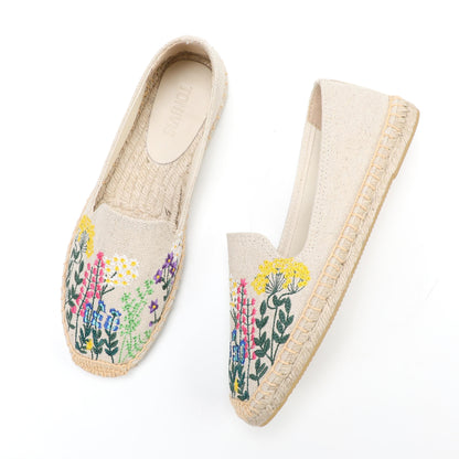 W-F629 women's espadrille flats, product photo