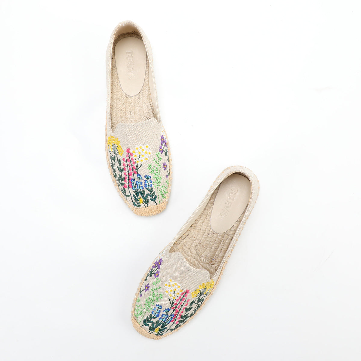 W-F629 women's espadrille flats, product photo