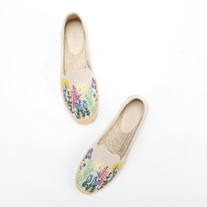 W-F629 women's espadrille flats, product photo